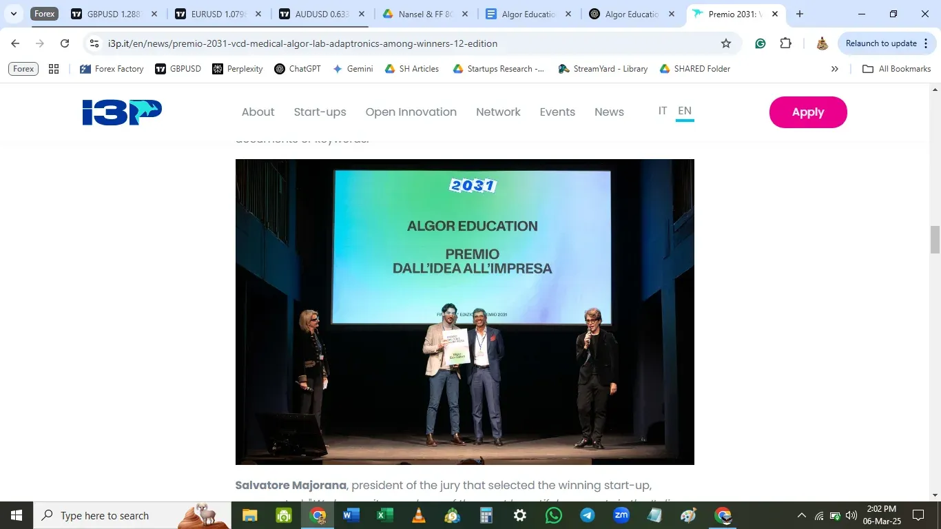 Algor Education won the 2022 ‘Premio 2031’ - Italy's leading competition for innovators and start-ups