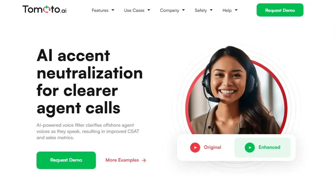 Tomato AI aides with accent neutralization for clearer agent calls